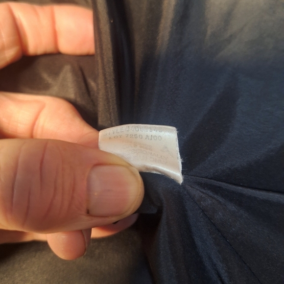 Theory black straight car coat hidden pockets polyester/lycra SZ M - Picture 9 of 9